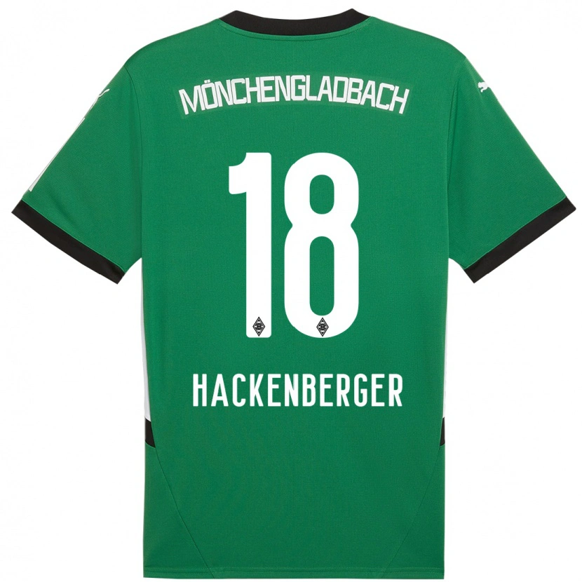 Danxen Män Jessica Hackenberger #18 Grön Vit Bortatröja Matchtröjor 2024/25 Tröjor T-Tröja