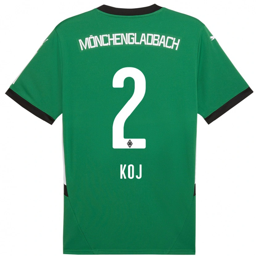 Danxen Män Julia Koj #2 Grön Vit Bortatröja Matchtröjor 2024/25 Tröjor T-Tröja