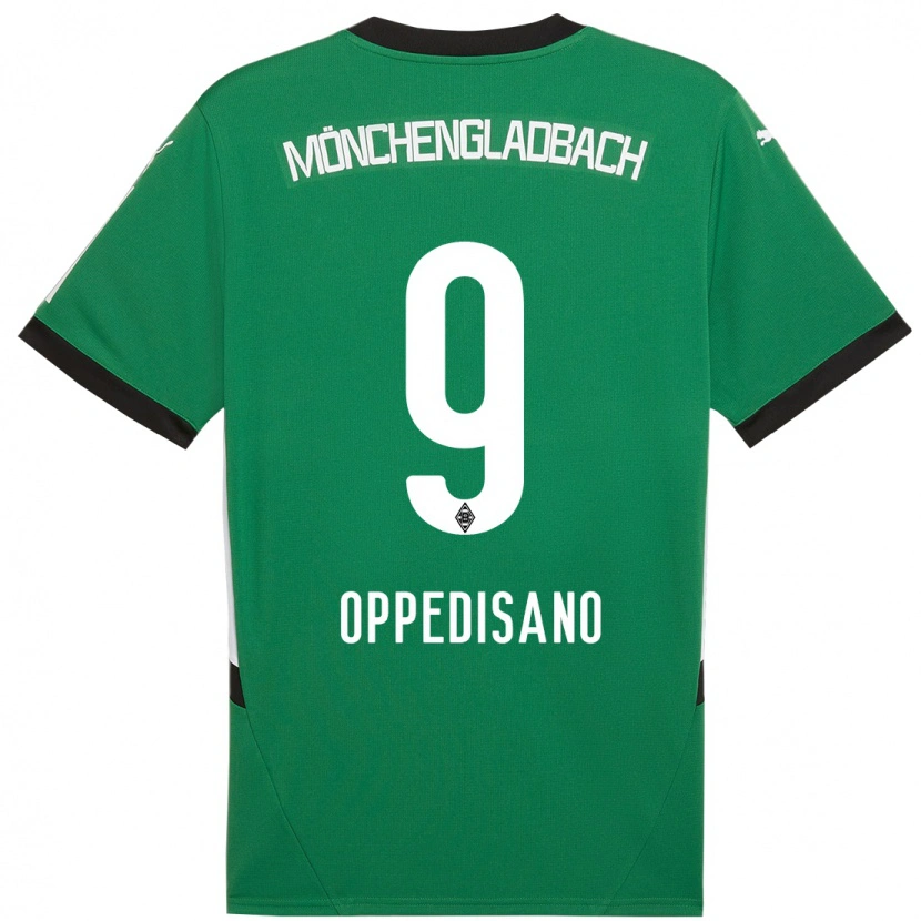Danxen Män Valentina Oppedisano #9 Grön Vit Bortatröja Matchtröjor 2024/25 Tröjor T-Tröja