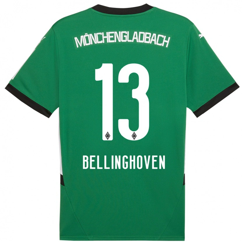 Danxen Män Christina Bellinghoven #13 Grön Vit Bortatröja Matchtröjor 2024/25 Tröjor T-Tröja
