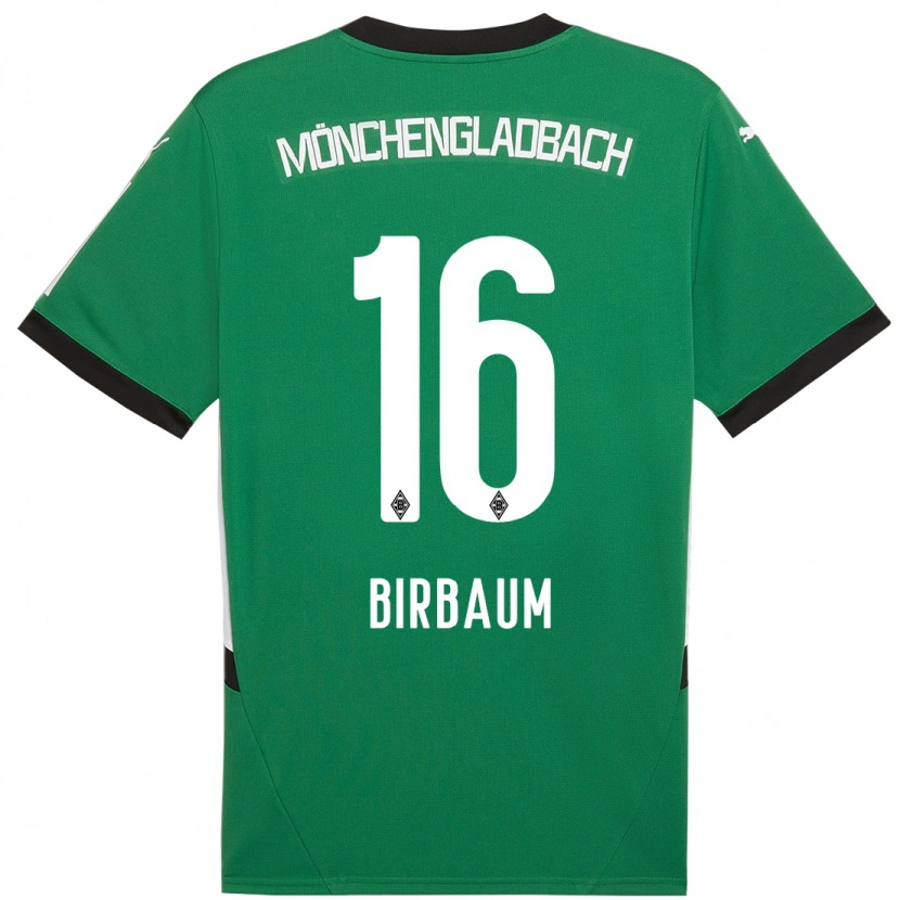 Danxen Män Anne Birbaum #16 Grön Vit Bortatröja Matchtröjor 2024/25 Tröjor T-Tröja
