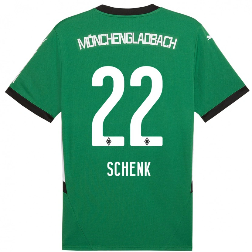 Danxen Män Isabel Schenk #22 Grön Vit Bortatröja Matchtröjor 2024/25 Tröjor T-Tröja