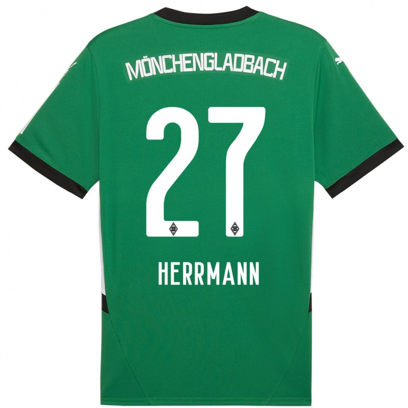 Danxen Män Michelle Herrmann #27 Grön Vit Bortatröja Matchtröjor 2024/25 Tröjor T-Tröja