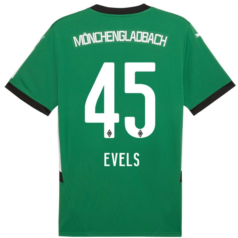 Danxen Män Emily Evels #45 Grön Vit Bortatröja Matchtröjor 2024/25 Tröjor T-Tröja