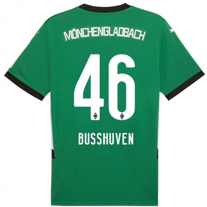 Danxen Män Alina Busshuven #46 Grön Vit Bortatröja Matchtröjor 2024/25 Tröjor T-Tröja