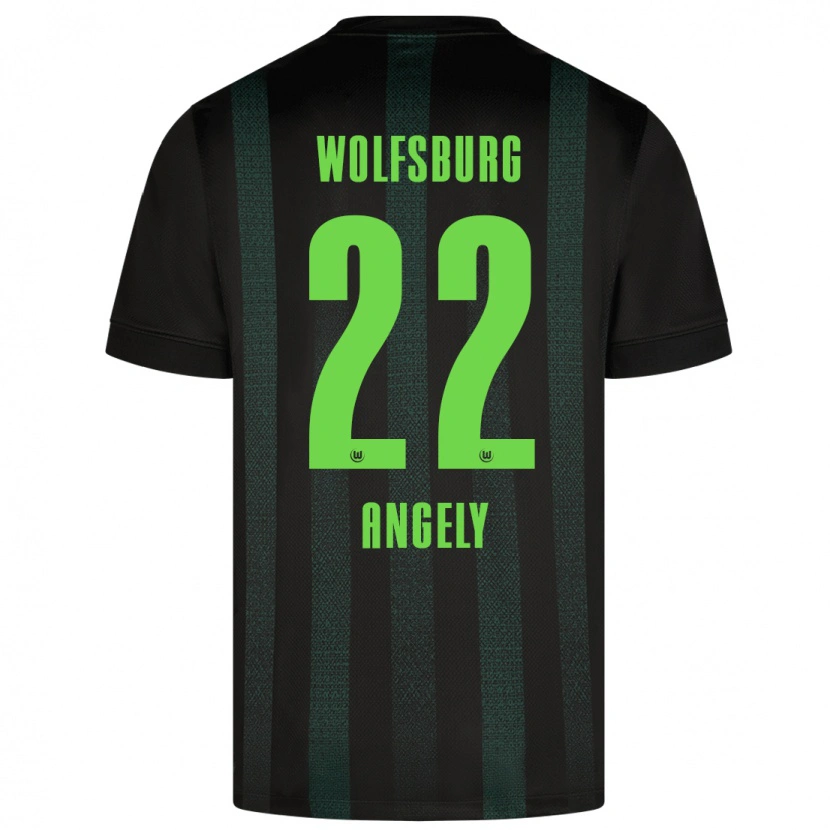 Danxen Män Mathys Angély #22 Mörkgrön Bortatröja Matchtröjor 2024/25 Tröjor T-Tröja