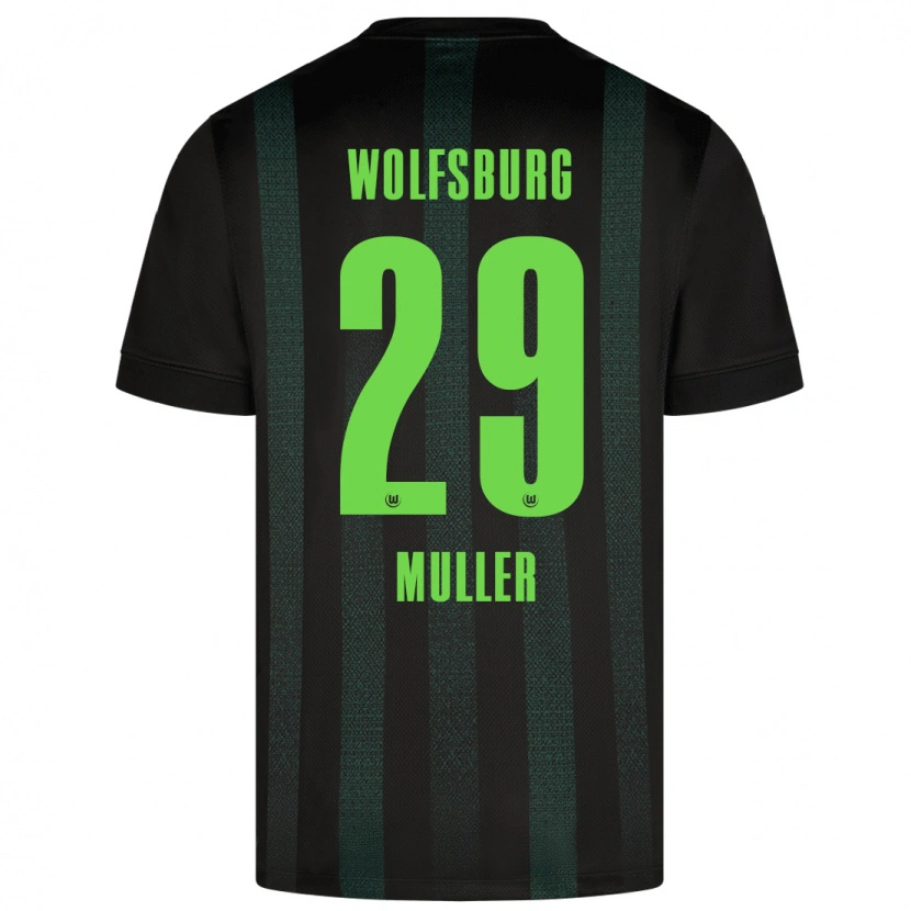 Danxen Män Marius Müller #29 Mörkgrön Bortatröja Matchtröjor 2024/25 Tröjor T-Tröja
