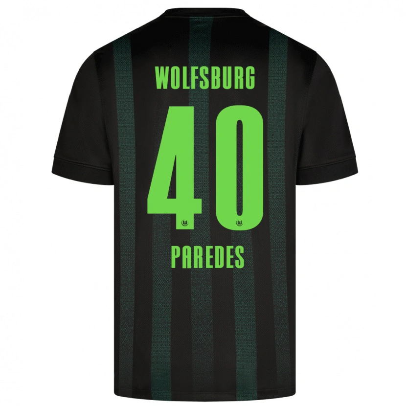 Danxen Män Kevin Paredes #40 Mörkgrön Bortatröja Matchtröjor 2024/25 Tröjor T-Tröja
