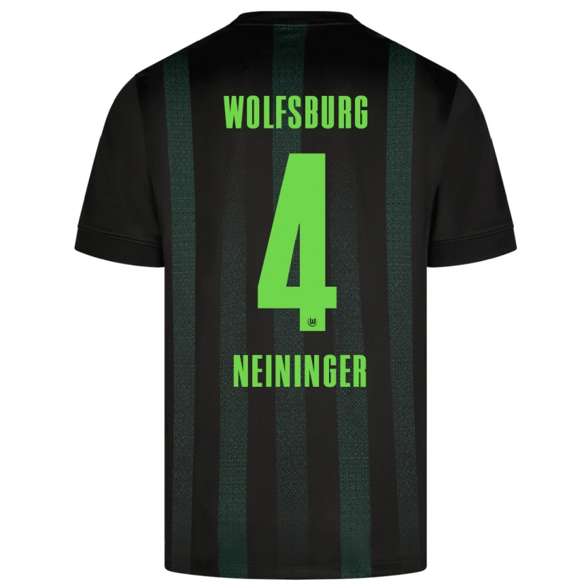 Danxen Män Till Neininger #4 Mörkgrön Bortatröja Matchtröjor 2024/25 Tröjor T-Tröja