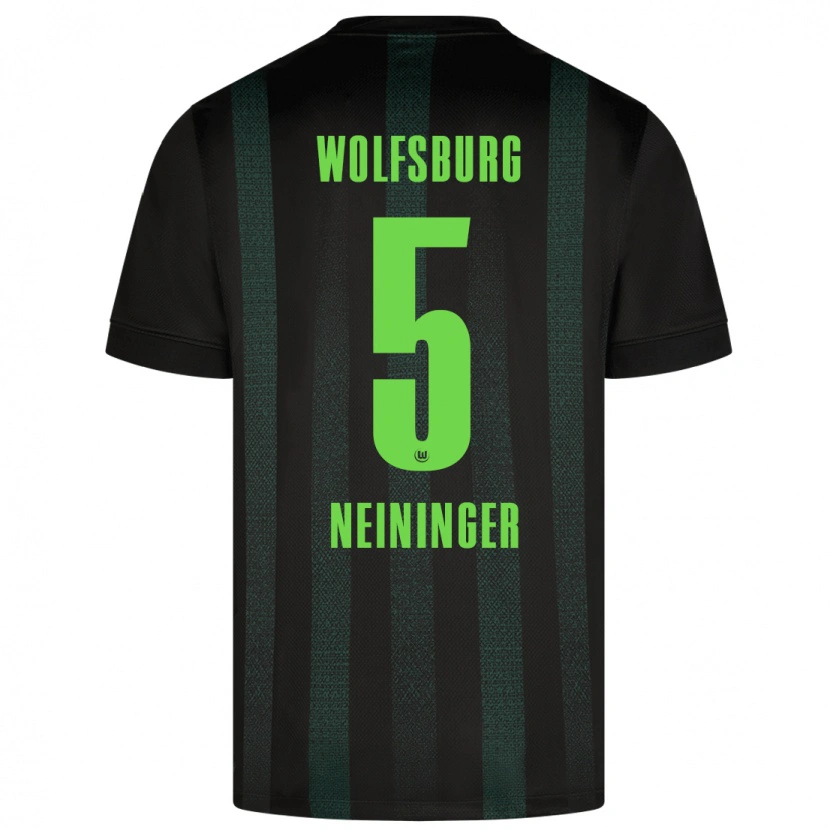 Danxen Män Tim Neininger #5 Mörkgrön Bortatröja Matchtröjor 2024/25 Tröjor T-Tröja