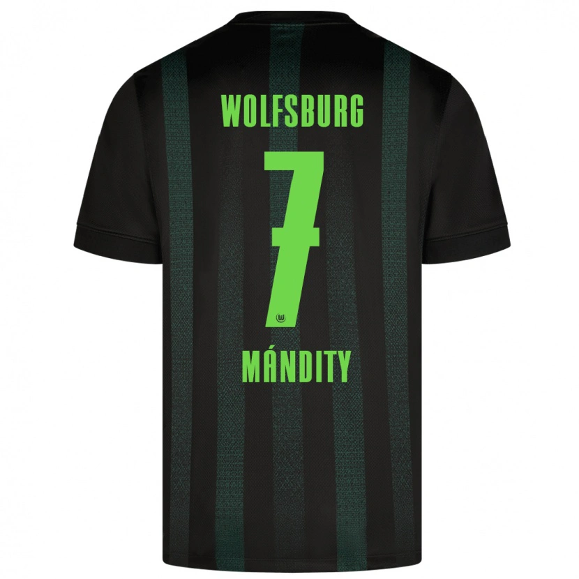 Danxen Män Márkó Mándity #7 Mörkgrön Bortatröja Matchtröjor 2024/25 Tröjor T-Tröja