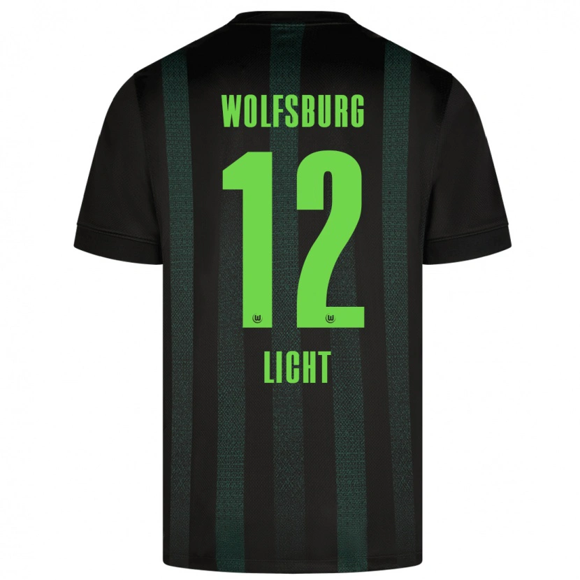 Danxen Män Philipp Licht #12 Mörkgrön Bortatröja Matchtröjor 2024/25 Tröjor T-Tröja