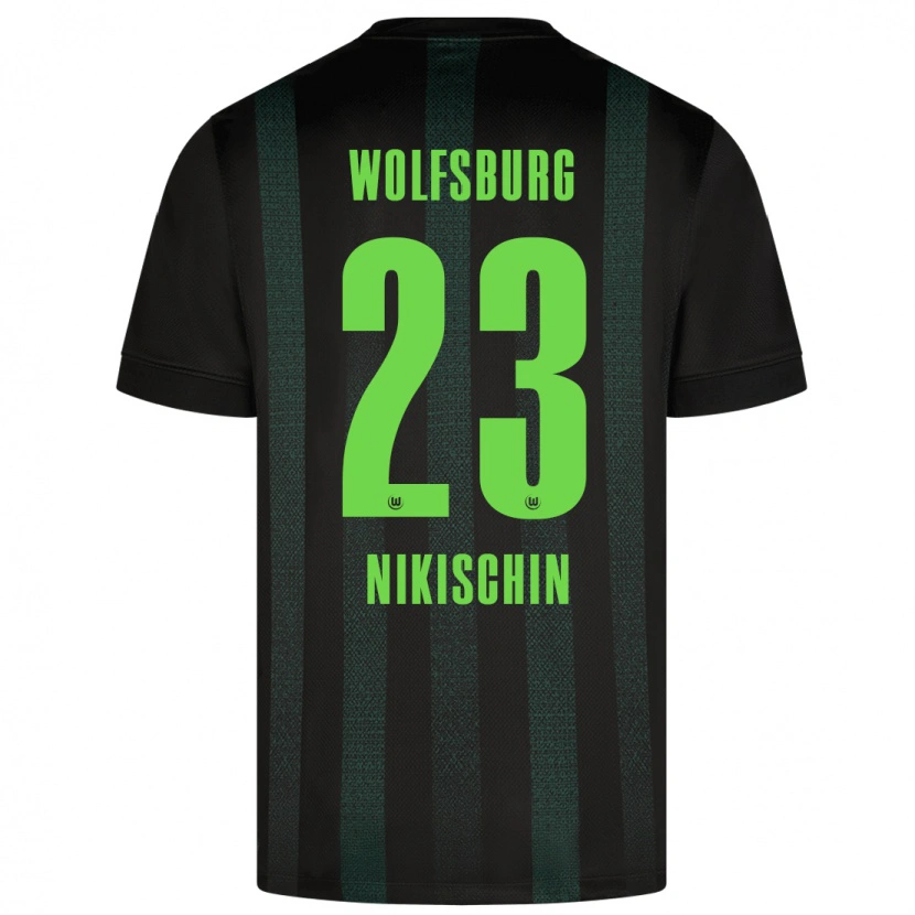 Danxen Män Adrian Nikischin #23 Mörkgrön Bortatröja Matchtröjor 2024/25 Tröjor T-Tröja