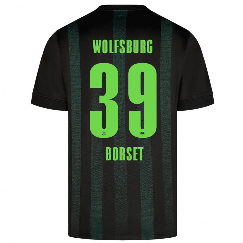 Danxen Män Anders Børset #39 Mörkgrön Bortatröja Matchtröjor 2024/25 Tröjor T-Tröja