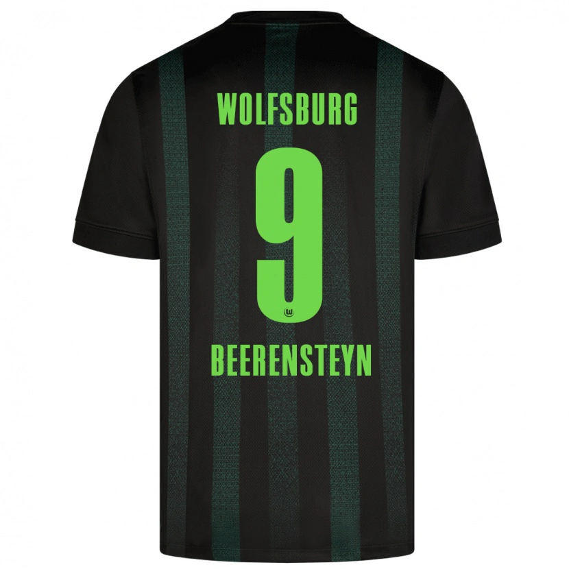 Danxen Män Lineth Beerensteyn #9 Mörkgrön Bortatröja Matchtröjor 2024/25 Tröjor T-Tröja
