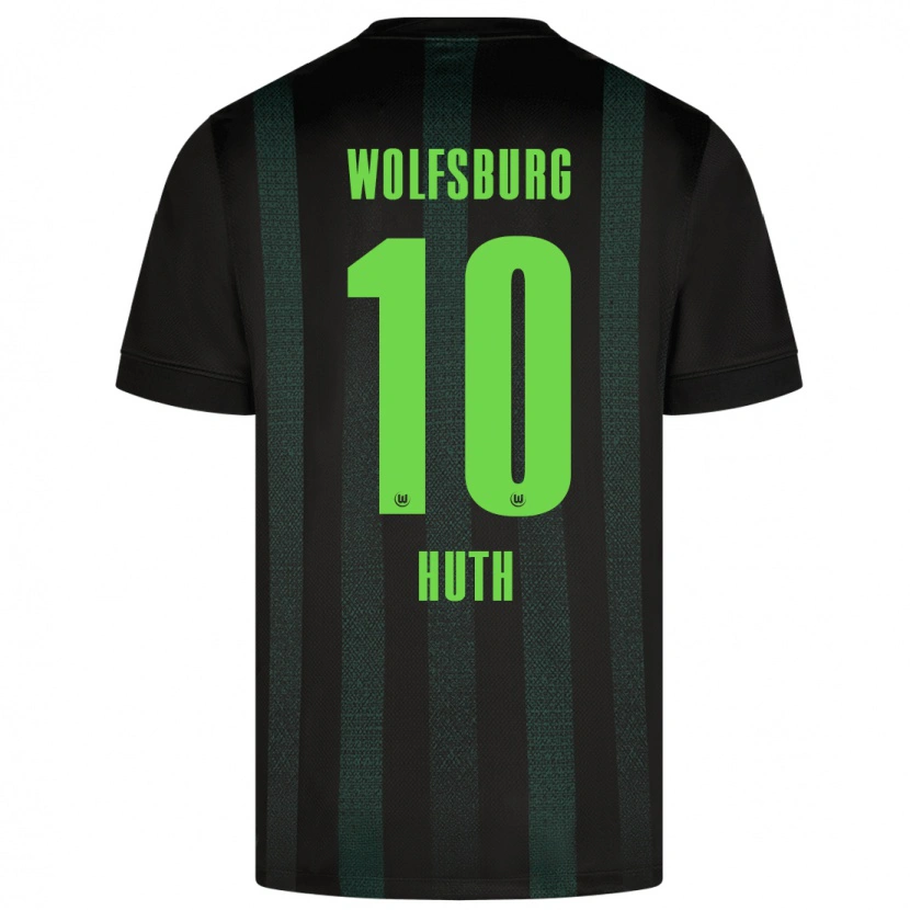 Danxen Män Svenja Huth #10 Mörkgrön Bortatröja Matchtröjor 2024/25 Tröjor T-Tröja