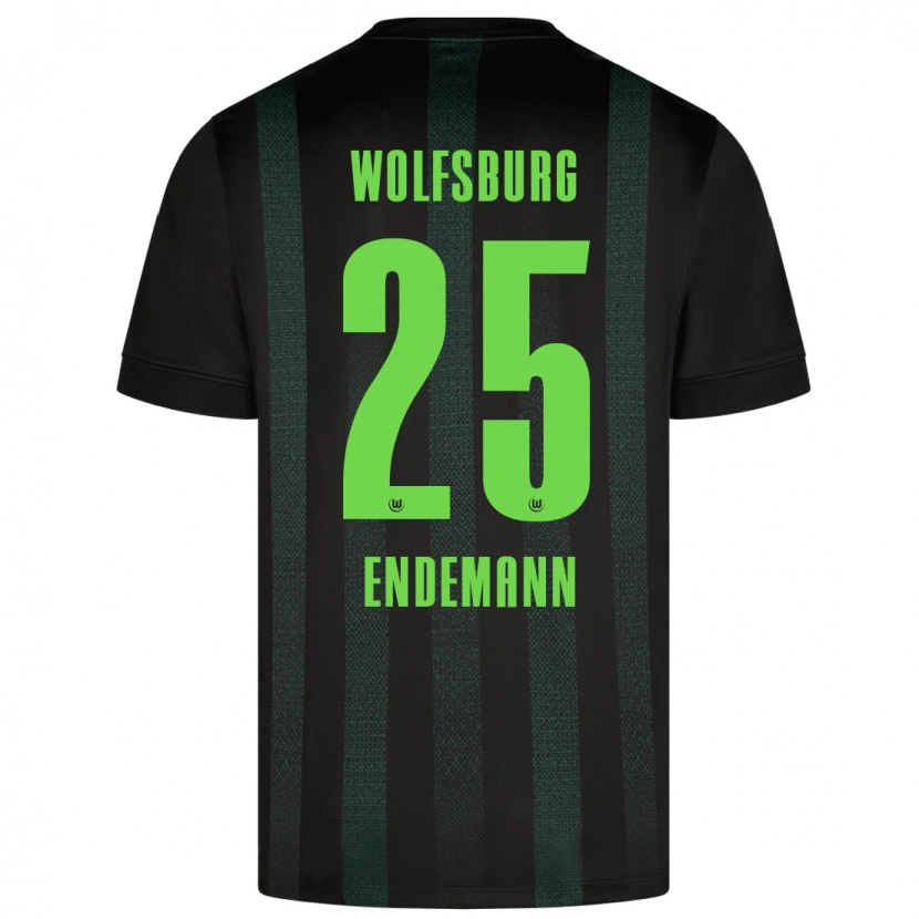 Danxen Män Vivien Endemann #25 Mörkgrön Bortatröja Matchtröjor 2024/25 Tröjor T-Tröja