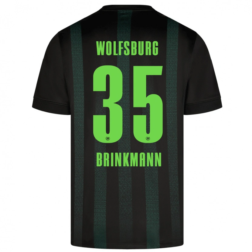 Danxen Män Karla Brinkmann #35 Mörkgrön Bortatröja Matchtröjor 2024/25 Tröjor T-Tröja
