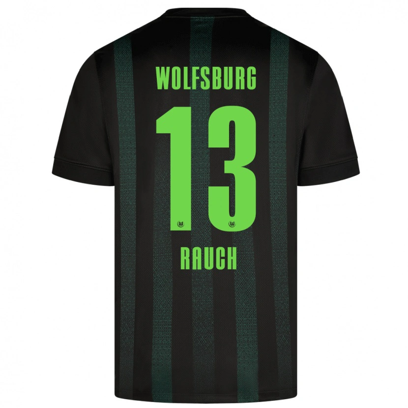 Danxen Män Felicitas Rauch #13 Mörkgrön Bortatröja Matchtröjor 2024/25 Tröjor T-Tröja