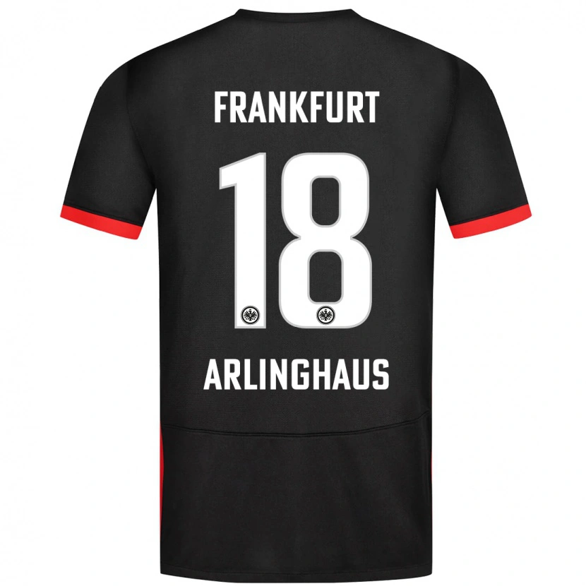Danxen Män Max Arlinghaus #18 Svart Bortatröja Matchtröjor 2024/25 Tröjor T-Tröja