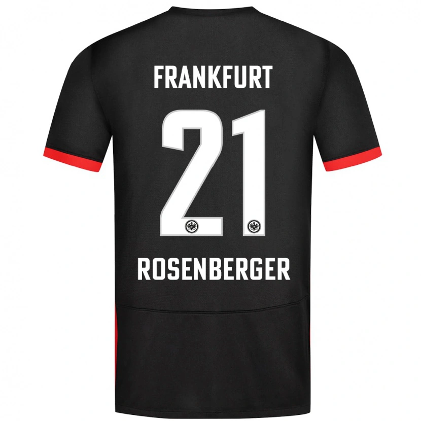 Danxen Män Robin Rosenberger #21 Svart Bortatröja Matchtröjor 2024/25 Tröjor T-Tröja