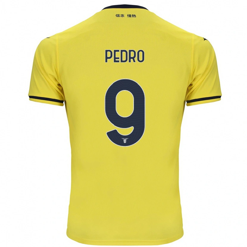 Danxen Män Pedro #9 Gul Bortatröja Matchtröjor 2024/25 Tröjor T-Tröja