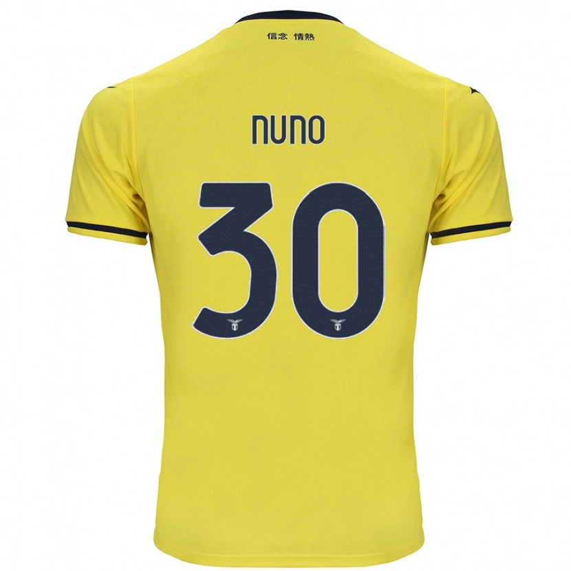 Danxen Män Nuno Tavares #30 Gul Bortatröja Matchtröjor 2024/25 Tröjor T-Tröja