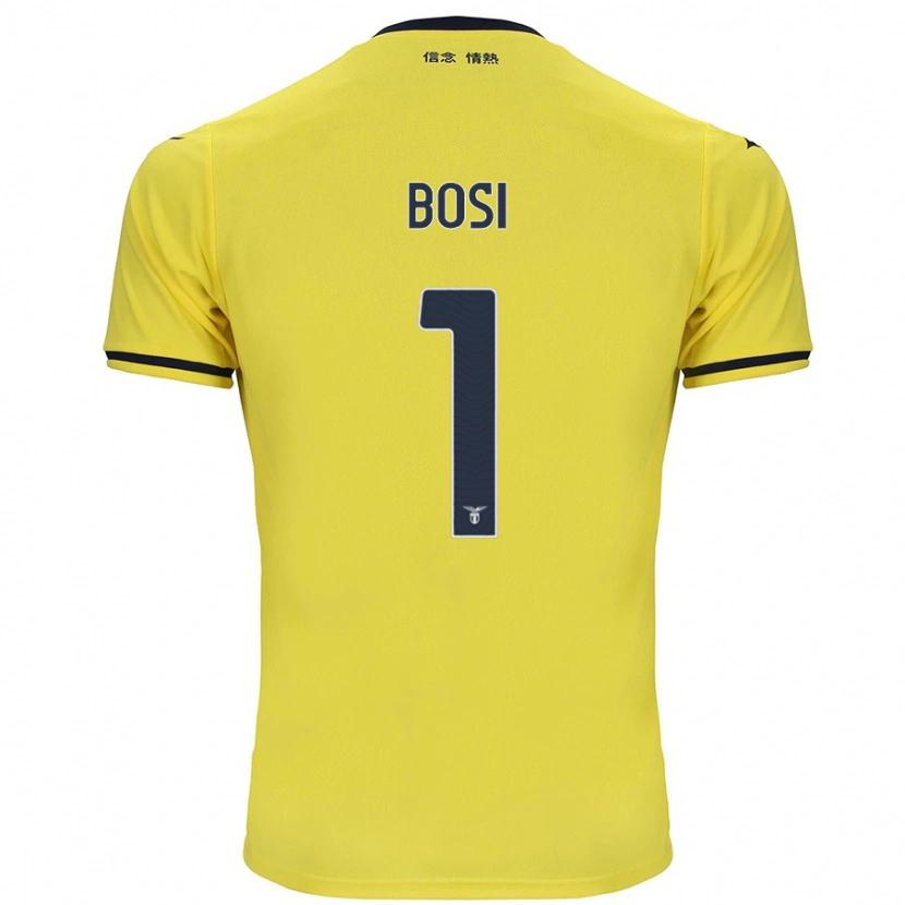 Danxen Män Gioele Bosi #1 Gul Bortatröja Matchtröjor 2024/25 Tröjor T-Tröja
