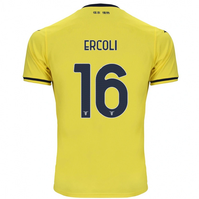 Danxen Män Michele Ercoli #16 Gul Bortatröja Matchtröjor 2024/25 Tröjor T-Tröja