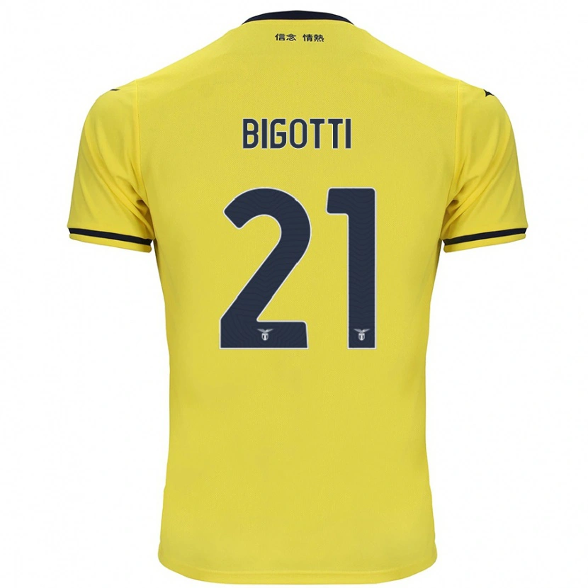 Danxen Män Massimo Bigotti #21 Gul Bortatröja Matchtröjor 2024/25 Tröjor T-Tröja