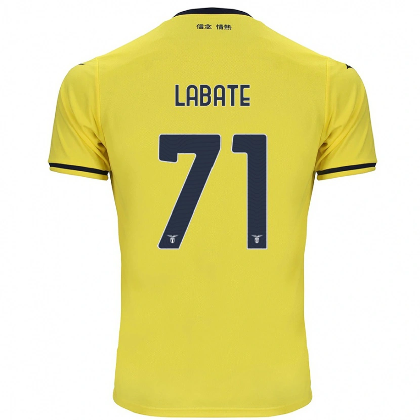Danxen Män Camilla Labate #71 Gul Bortatröja Matchtröjor 2024/25 Tröjor T-Tröja