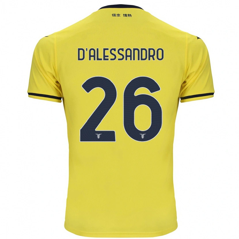 Danxen Män Mattya D'alessandro #26 Gul Bortatröja Matchtröjor 2024/25 Tröjor T-Tröja
