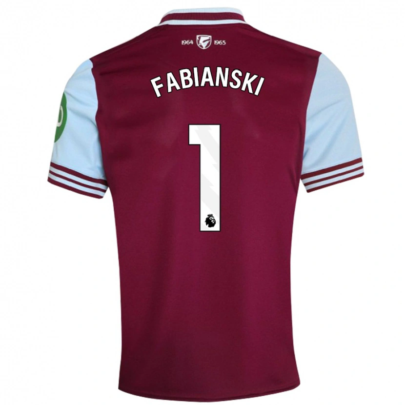 Danxen Kvinnor Lukasz Fabianski #1 Mörkröd Hemmatröja Matchtröjor 2024/25 Tröjor T-Tröja