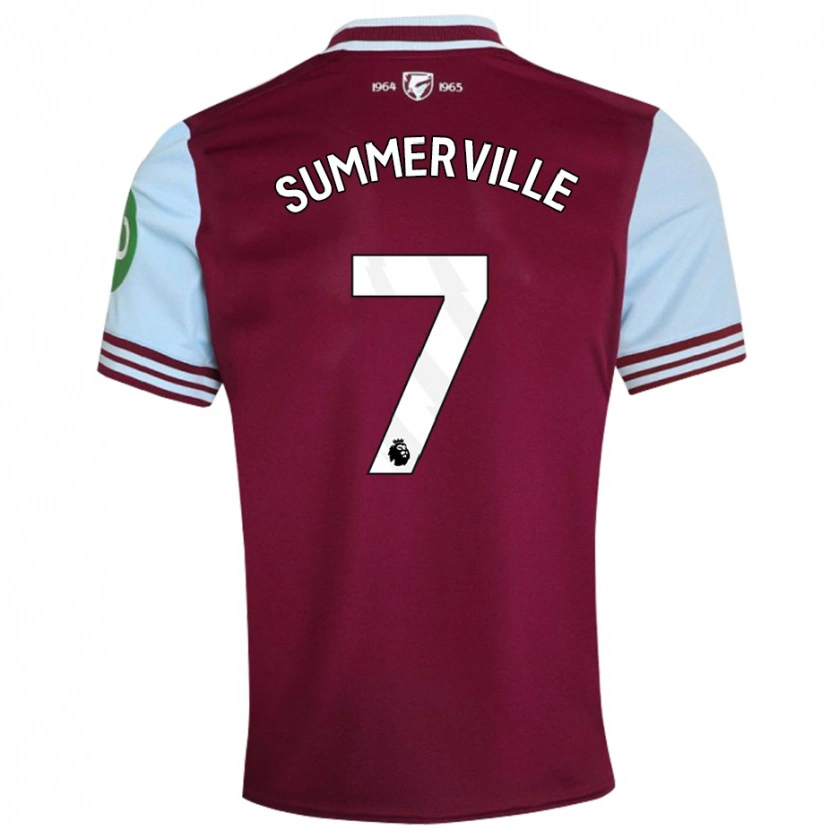 Danxen Kvinnor Crysencio Summerville #7 Mörkröd Hemmatröja Matchtröjor 2024/25 Tröjor T-Tröja