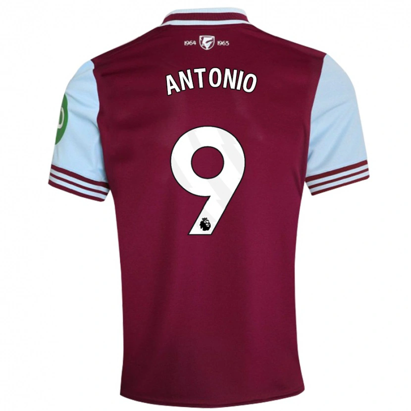 Danxen Kvinnor Michail Antonio #9 Mörkröd Hemmatröja Matchtröjor 2024/25 Tröjor T-Tröja