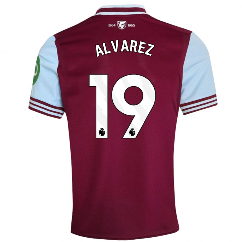 Danxen Kvinnor Edson Álvarez #19 Mörkröd Hemmatröja Matchtröjor 2024/25 Tröjor T-Tröja