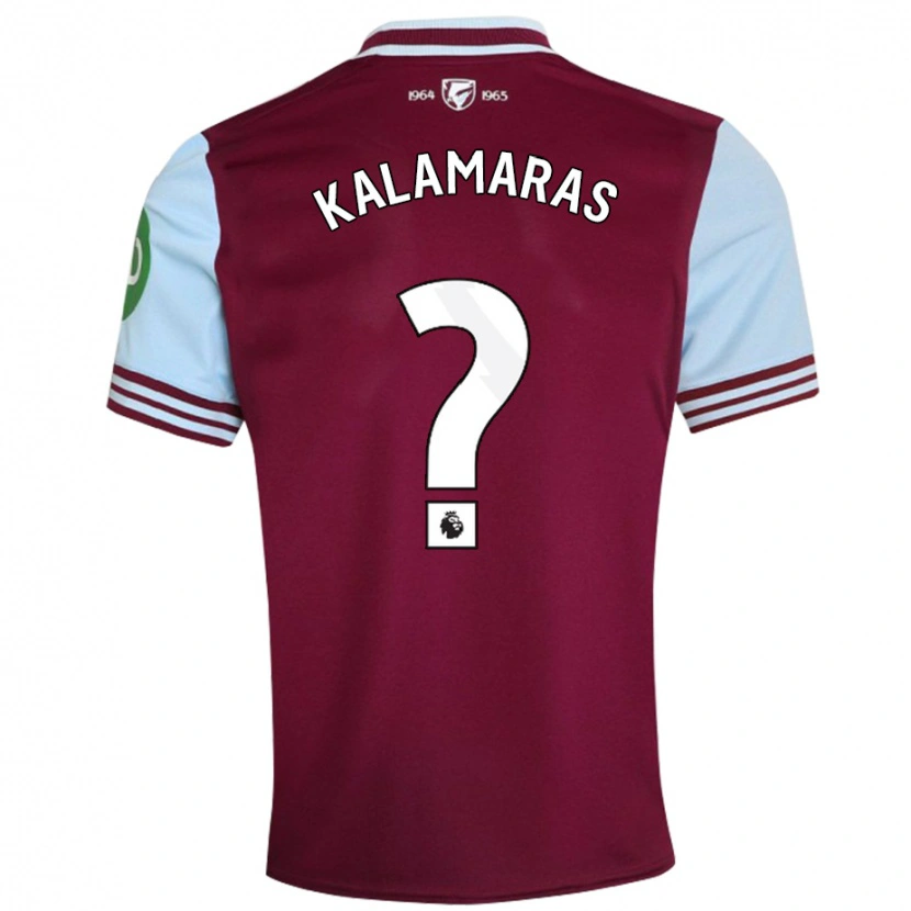 Danxen Kvinnor Pablo Kalamaras #0 Mörkröd Hemmatröja Matchtröjor 2024/25 Tröjor T-Tröja