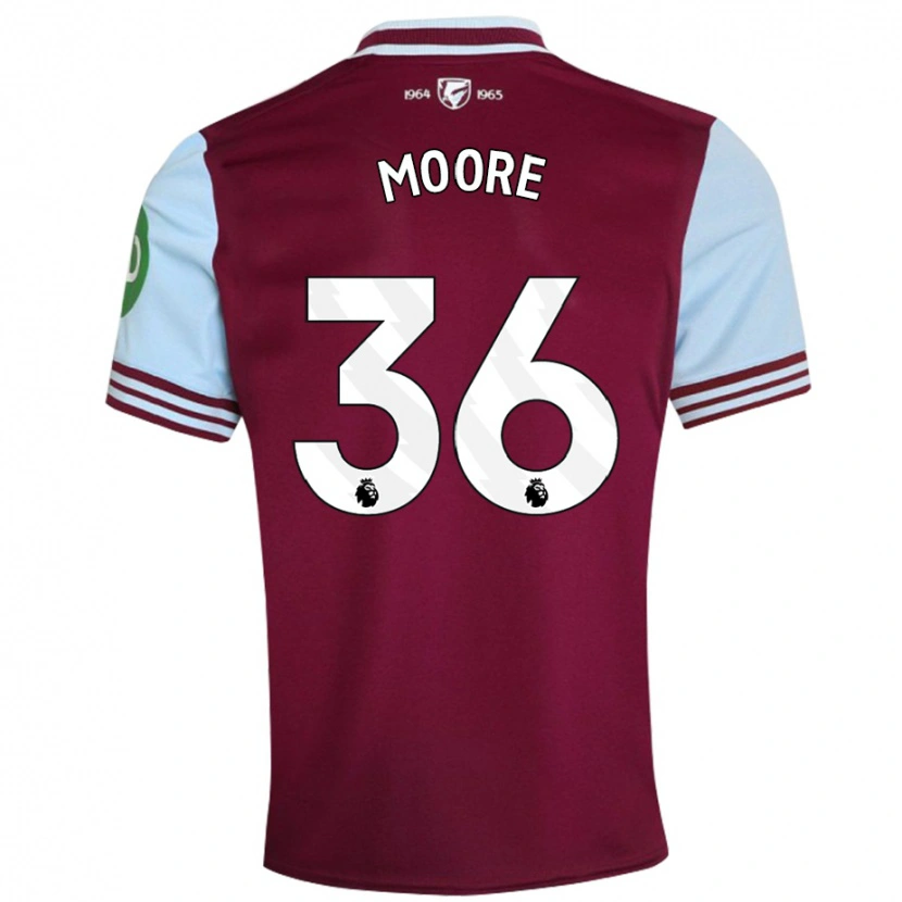 Danxen Kvinnor Sean Moore #36 Mörkröd Hemmatröja Matchtröjor 2024/25 Tröjor T-Tröja
