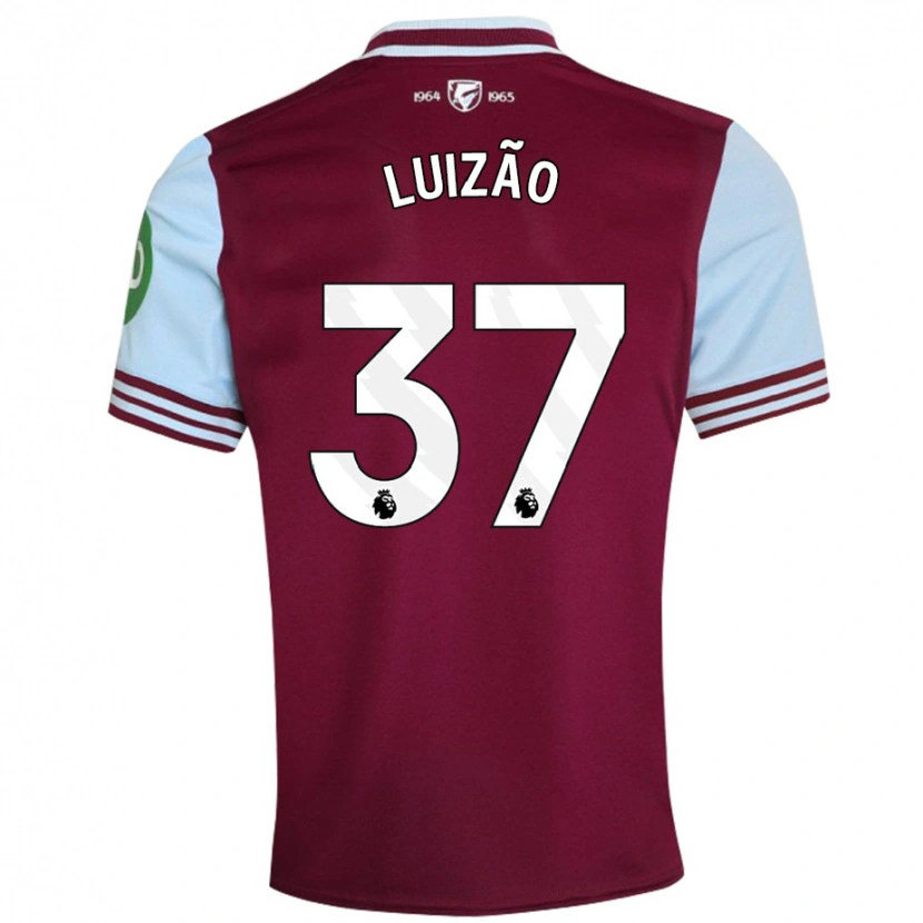 Danxen Kvinnor Luizão #37 Mörkröd Hemmatröja Matchtröjor 2024/25 Tröjor T-Tröja