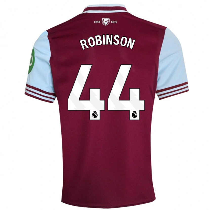 Danxen Kvinnor Junior Robinson #44 Mörkröd Hemmatröja Matchtröjor 2024/25 Tröjor T-Tröja