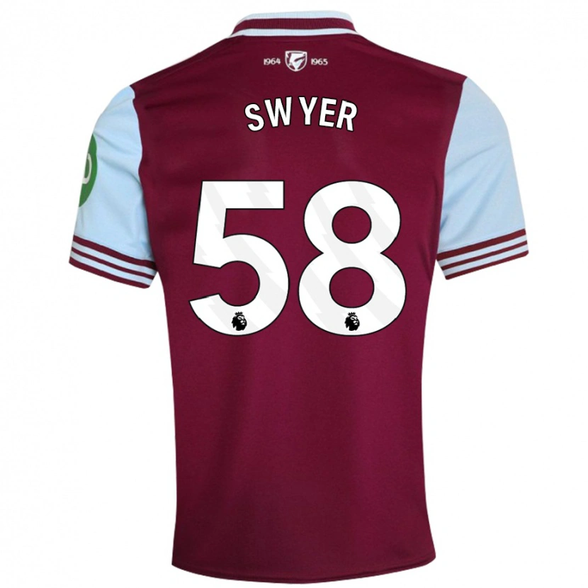 Danxen Kvinnor Kamarai Swyer #58 Mörkröd Hemmatröja Matchtröjor 2024/25 Tröjor T-Tröja