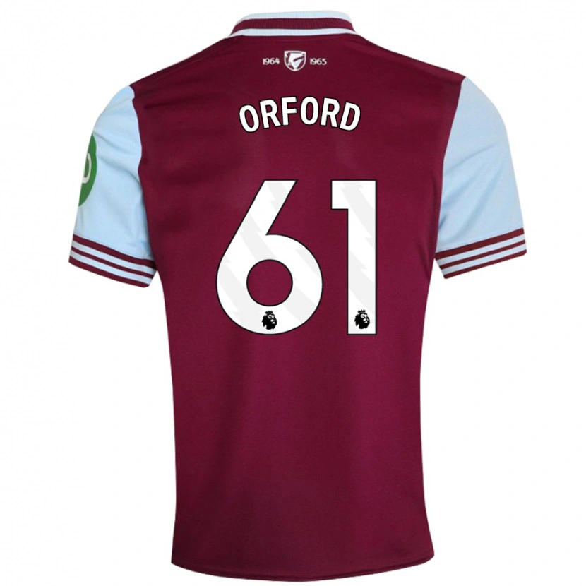 Danxen Kvinnor Lewis Orford #61 Mörkröd Hemmatröja Matchtröjor 2024/25 Tröjor T-Tröja