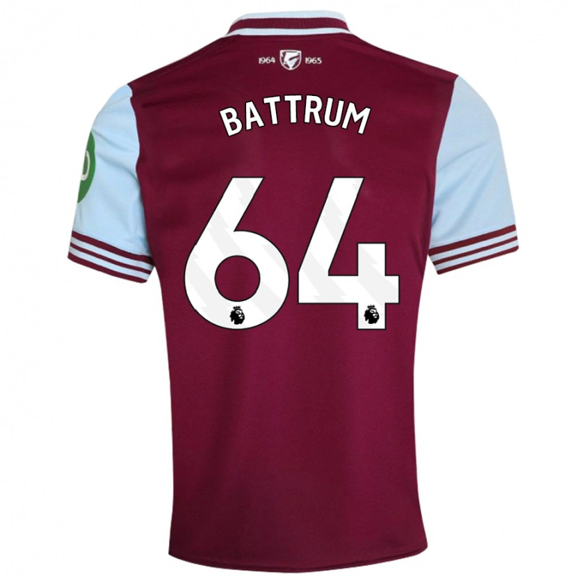 Danxen Kvinnor Ryan Battrum #64 Mörkröd Hemmatröja Matchtröjor 2024/25 Tröjor T-Tröja