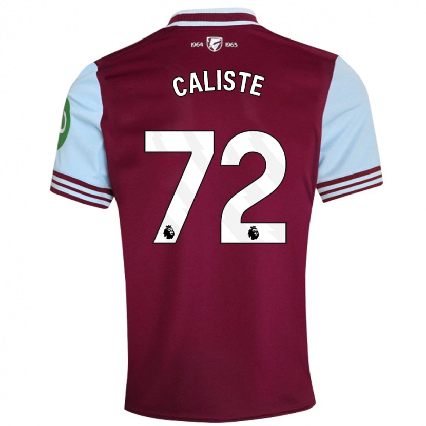 Danxen Kvinnor Gabriel Caliste #72 Mörkröd Hemmatröja Matchtröjor 2024/25 Tröjor T-Tröja