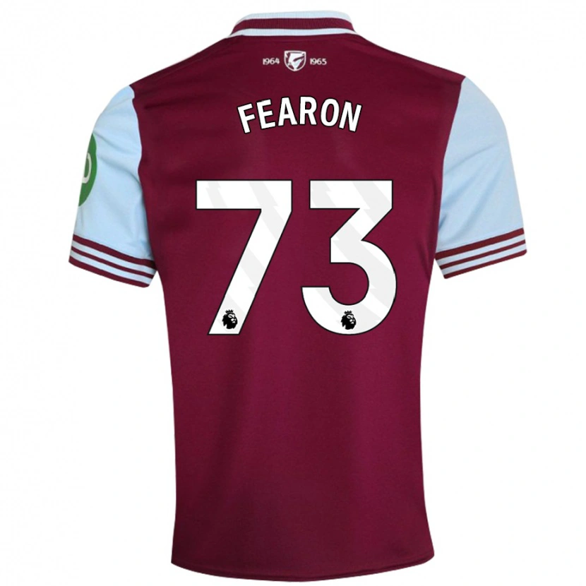 Danxen Kvinnor Preston Fearon #73 Mörkröd Hemmatröja Matchtröjor 2024/25 Tröjor T-Tröja