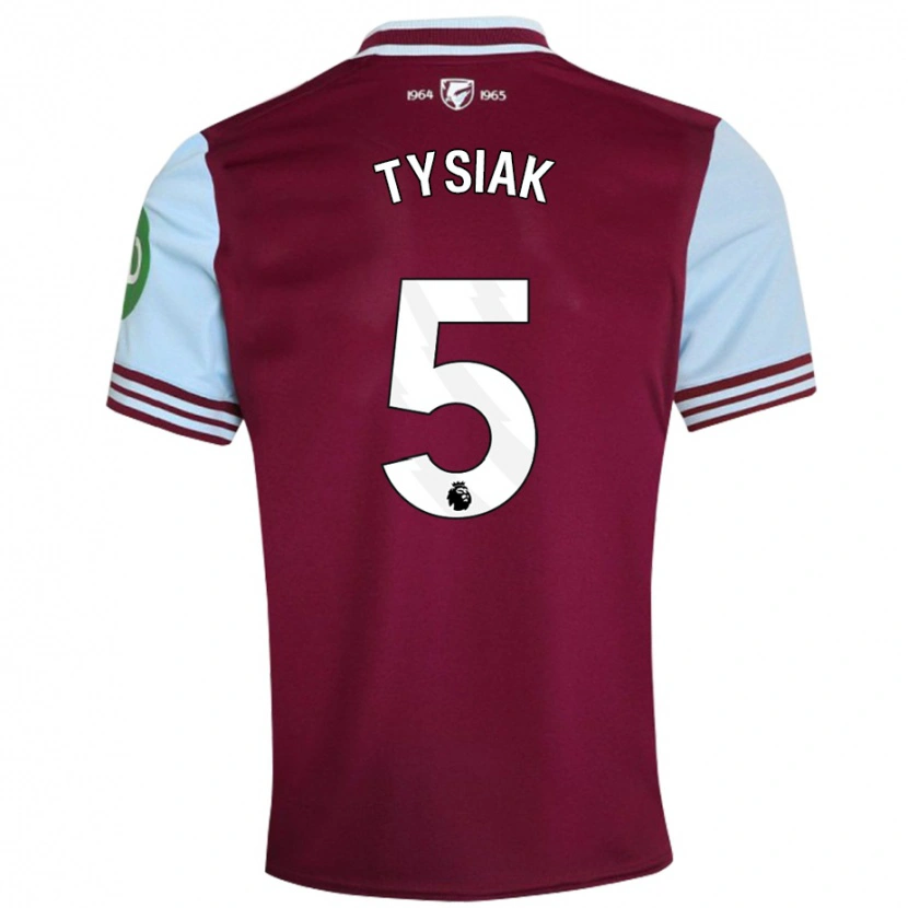 Danxen Kvinnor Amber Tysiak #5 Mörkröd Hemmatröja Matchtröjor 2024/25 Tröjor T-Tröja