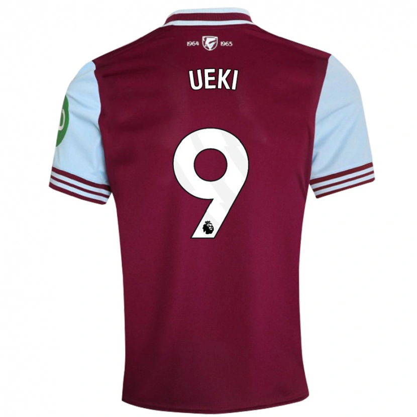 Danxen Kvinnor Riko Ueki #9 Mörkröd Hemmatröja Matchtröjor 2024/25 Tröjor T-Tröja