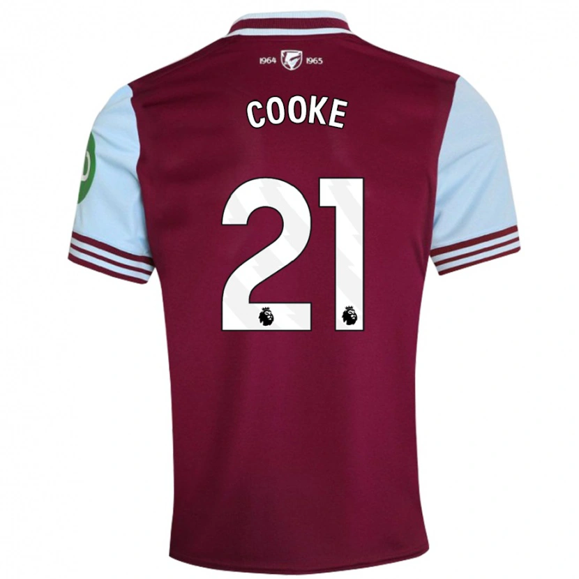 Danxen Kvinnor Shannon Cooke #21 Mörkröd Hemmatröja Matchtröjor 2024/25 Tröjor T-Tröja