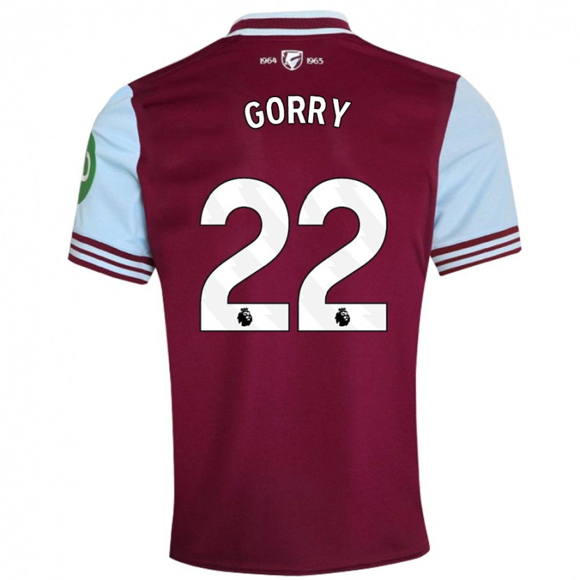 Danxen Kvinnor Katrina Gorry #22 Mörkröd Hemmatröja Matchtröjor 2024/25 Tröjor T-Tröja