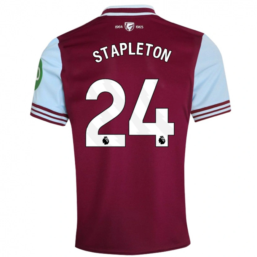 Danxen Kvinnor Jessie Stapleton #24 Mörkröd Hemmatröja Matchtröjor 2024/25 Tröjor T-Tröja